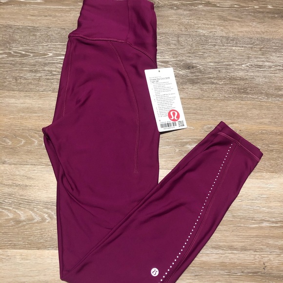 lululemon athletica Pants - Lululemon Chase the Chill SHR Fleece Legging 28”